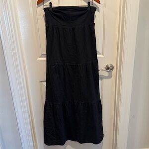 Princess Polly Black Strapless Maxi Dress Size 12